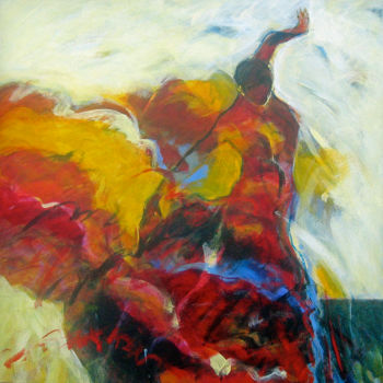 Pittura intitolato "Fiesta" da Gerard Van Velzen, Opera d'arte originale, Olio