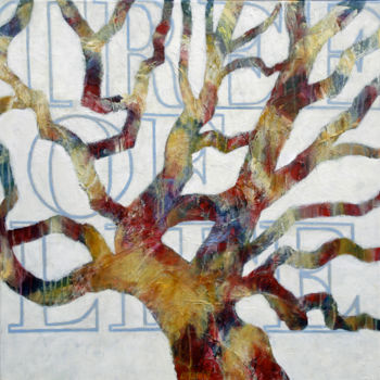 Painting titled "TREE OF LIFE #3" by Gerard Van Velzen, Original Artwork