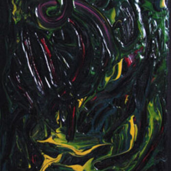Pintura titulada "Female-Snake (Poiso…" por Elen Gera, Obra de arte original, Oleo