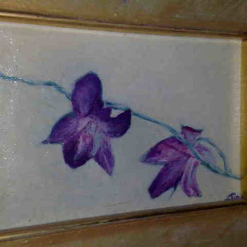 Painting titled "Orchids" by Elen Gera, Original Artwork, Oil