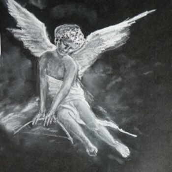 Dibujo titulada "Cupid" por Elen Gera, Obra de arte original