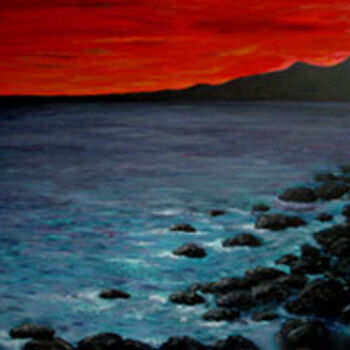 Painting titled "The dawn" by Elen Gera, Original Artwork