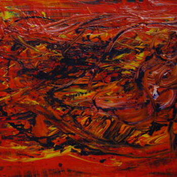 Painting titled "Martian" by Elen Gera, Original Artwork