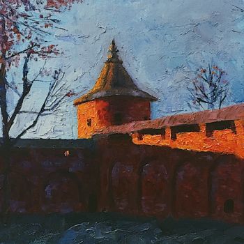 Pintura intitulada "Морозное утро" por Viktoriia Mashina, Obras de arte originais, Óleo