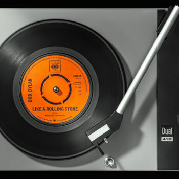Fotografia zatytułowany „Vinylography 8 Bob…” autorstwa Gerd Schaller, Oryginalna praca, Fotografia cyfrowa Zamontowany na A…
