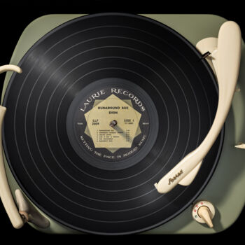 Photography titled "Vinylography 31 Dio…" by Gerd Schaller, Original Artwork, Digital Photography Mounted on Aluminium