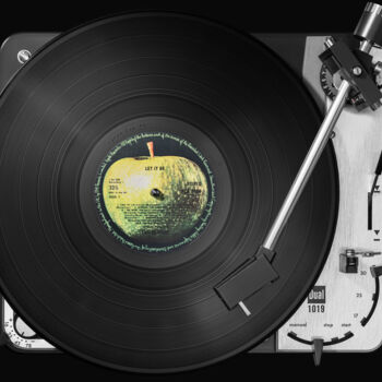 Photography titled "Vinylography 61 The…" by Gerd Schaller, Original Artwork, Digital Photography Mounted on Aluminium