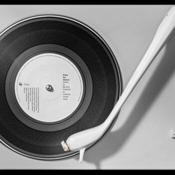 Photography titled "Vinylography Iconic…" by Gerd Schaller, Original Artwork, Digital Photography Mounted on Aluminium