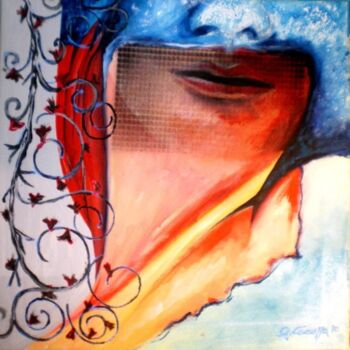 Painting titled "la velata" by Geremia Cocozza, Original Artwork