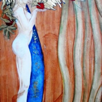 Painting titled "La Tentazione" by Geremia Cocozza, Original Artwork, Other
