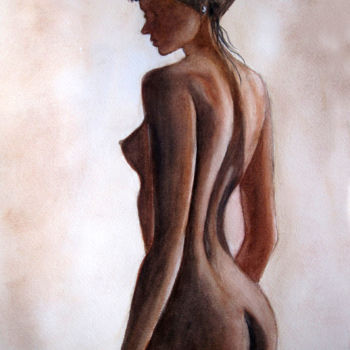 Malerei mit dem Titel "nu-dans-l-ombre.jpg" von Germaine Mauclere, Original-Kunstwerk