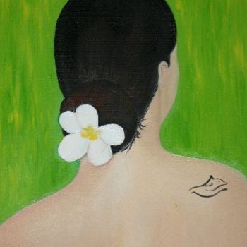 Painting titled "Petite fleur" by Florence Germain, Original Artwork