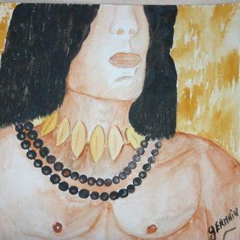 Painting titled "Collier de Perles" by Florence Germain, Original Artwork