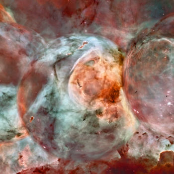 Arts numériques intitulée "Carina Nebula" par Germaneart, Œuvre d'art originale, Collages