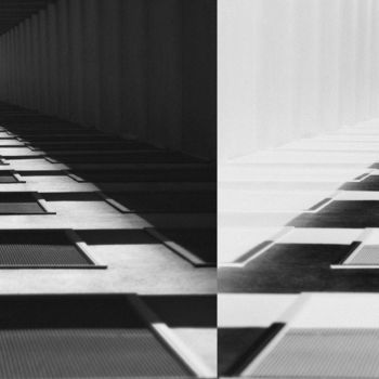 Arts numériques intitulée "Black On White" par Germaneart, Œuvre d'art originale, Collages