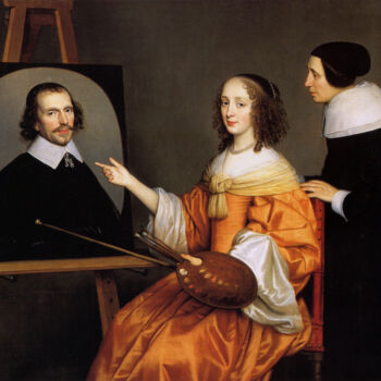 Pintura intitulada "Margareta Maria de…" por Gerrit Van Honthorst, Obras de arte originais, Óleo