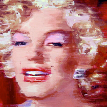 Painting titled "Blondie" by Gerry Chapleski, Original Artwork, Oil Mounted on Wood Stretcher frame