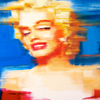 "Blondie #4" başlıklı Tablo Gerry Chapleski tarafından, Orijinal sanat, Petrol Ahşap Sedye çerçevesi üzerine monte edilmiş