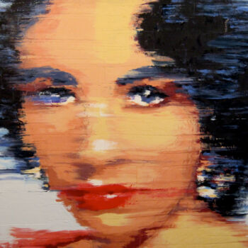 Painting titled "Hera" by Gerry Chapleski, Original Artwork, Oil Mounted on Wood Stretcher frame