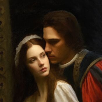 Artes digitais intitulada "Romeo Love Juliet :…" por Gerry Martinez, Obras de arte originais, Pintura digital