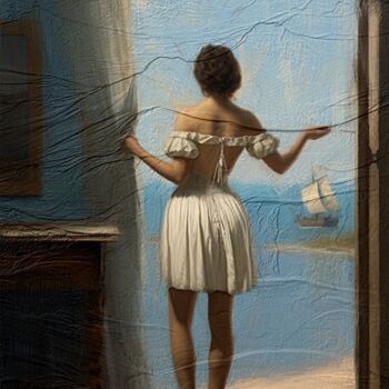Arts numériques intitulée "Sofia The Traveler…" par Gerry Martinez, Œuvre d'art originale, Peinture numérique
