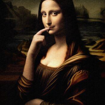 Digital Arts titled "Modern Mona Lisa :…" by Gerry Martinez, Original Artwork, Digital Painting