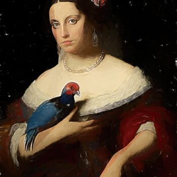 Digital Arts titled "Portrait of Madame…" by Gerry Martinez, Original Artwork, Digital Painting