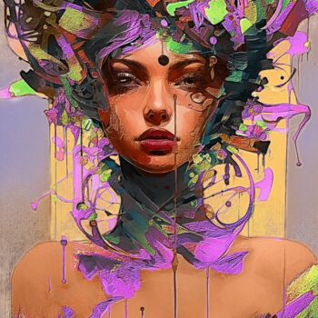 Digital Arts titled "Color My World" by Gerry Martinez, Original Artwork, Digital Painting
