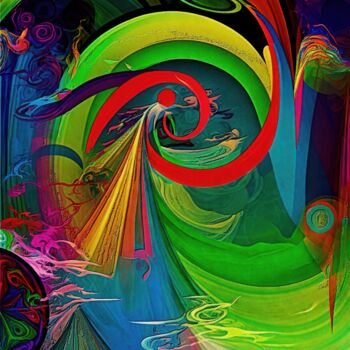 Digital Arts titled "Abstract 2" by Gerry Martinez, Original Artwork, Digital Painting