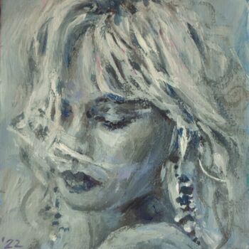 Painting titled "Blond" by Gerry Miller, Original Artwork, Acrylic
