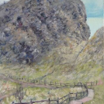 Malerei mit dem Titel "Path to the  Castle…" von Gerry Miller, Original-Kunstwerk, Öl