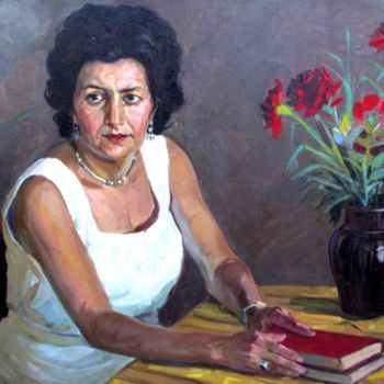 Картина под названием "Woman's portrait" - Gevorg Avagyan, Подлинное произведение искусства