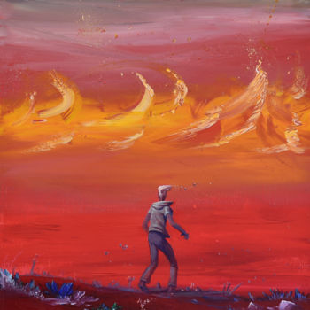 Pintura titulada "vents-des-sables.jpg" por Geyser, Obra de arte original, Acrílico