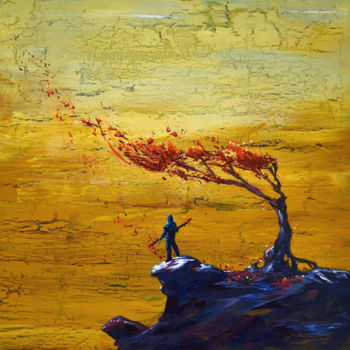Pittura intitolato "vents-d-eternite.jpg" da Geyser, Opera d'arte originale, Acrilico