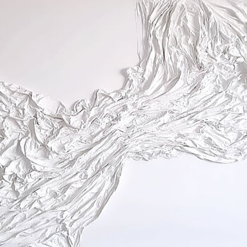 Sculpture titled "White Art" by Gezia Rekiz, Original Artwork, Plaster