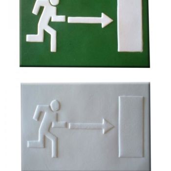 Рисунок под названием "Emergency Exit (gre…" - Gianfranco Pulitano, Подлинное произведение искусства