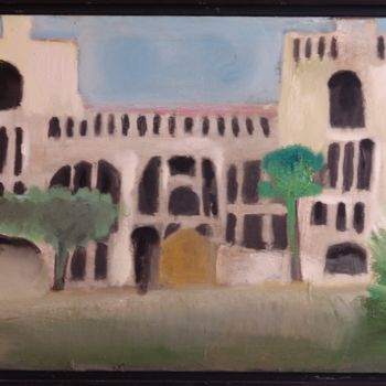 Painting titled "gare-de-biarritz-10…" by Gilbert Froissard, Original Artwork