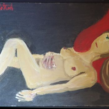 Schilderij getiteld "Virginie" door Gilbert Froissard, Origineel Kunstwerk