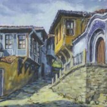 Peinture intitulée "Plovdiv 19" par Georgi Zhelezarov, Œuvre d'art originale, Huile
