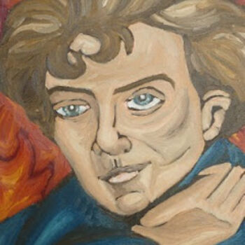 Painting titled "Arthur Rimbaud" by Ggf, Original Artwork, Oil