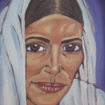 Malerei mit dem Titel "Indian Woman" von Ggf, Original-Kunstwerk