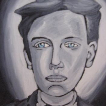 Peinture intitulée "arthur rimbaud" par Ggf, Œuvre d'art originale