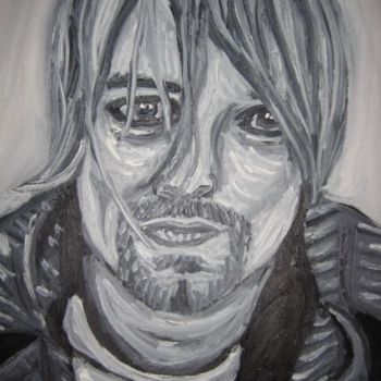 Painting titled "kurt cobain" by Ggf, Original Artwork