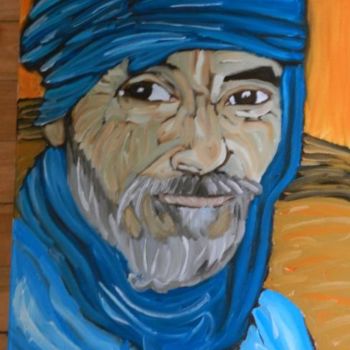 Painting titled "desert man" by Ggf, Original Artwork
