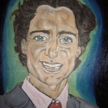 Painting titled "justin trudeau" by Ggf, Original Artwork