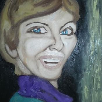 Painting titled "ma mere" by Ggf, Original Artwork