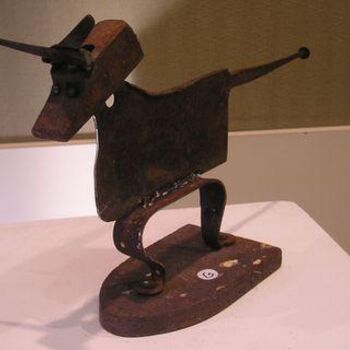 Sculpture titled "le taureau" by Gérard Gharbi, Original Artwork