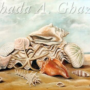 Painting titled ""Union"" by Ghada A. Ghazale, Original Artwork, Oil
