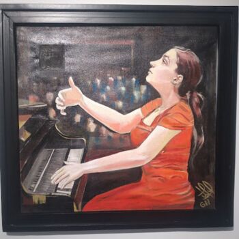 Painting titled "Olga scheps in chop…" by Ghalib Derhama, Original Artwork, Oil
