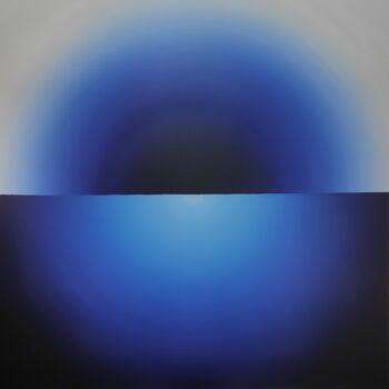 Ζωγραφική με τίτλο "Blue" από Ghanshyam Gupta, Αυθεντικά έργα τέχνης, Ακρυλικό